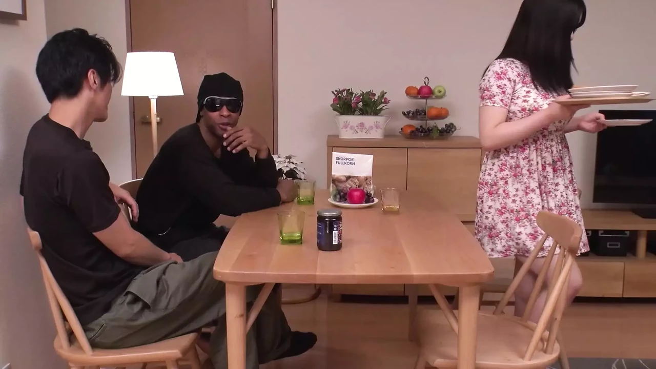 ASIAN JAPANESE PORN HOT BITCH GAGS ON A HARD COCK AS SHE