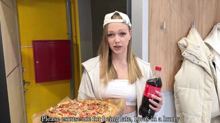 COLD PIZZA? TAKE OFF YOUR PANTS AND WORK IT WITH YOUR HOLES