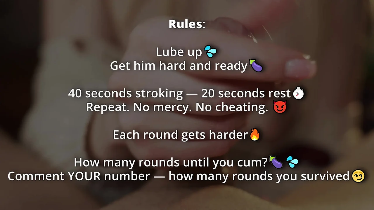 Jerk Off Challenge – How Many Rounds Until You Cum?