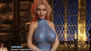 Queen Elaria’s Secret Affair: Conan Pounds Her Big Ass Quiet - Creampie Finish in Her Dripping Pussy