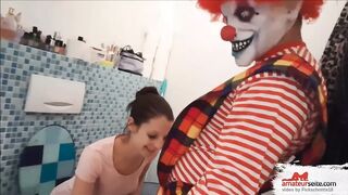 Brutal...!!! Fieser Horror Clown, benutzt mich als Anales Fi