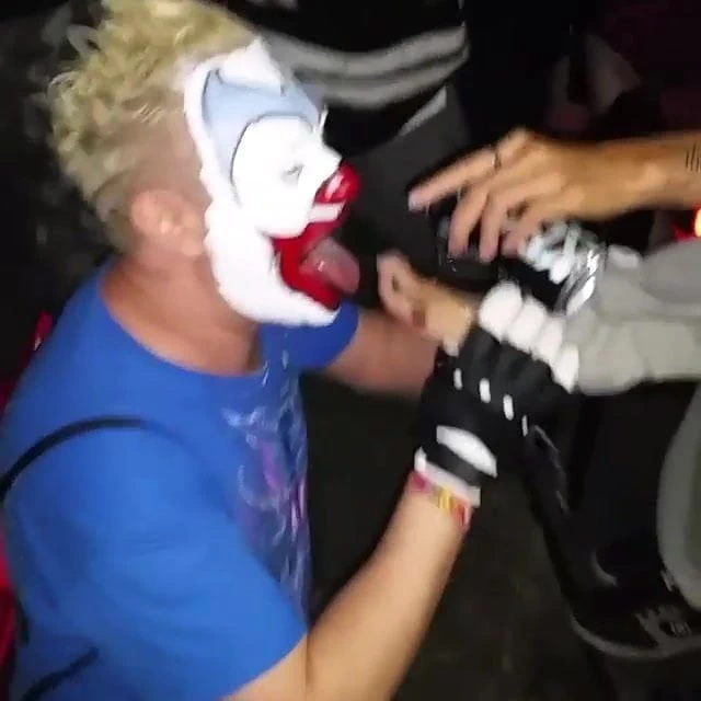 Clown Sucking On Toes