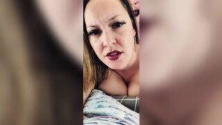 Slut wife gives you JOI while getting fucked