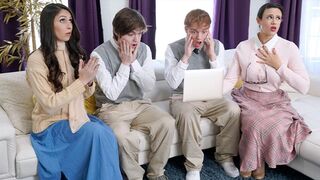 Religious Step Moms Enjoy The Cock More Than The Book