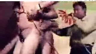 Nude Indian dance in village
