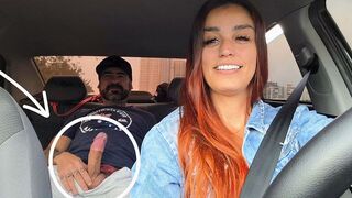 App driver catches passenger masturbating from behind!