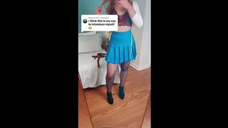 Do you think this is the correct way to approach a Goddess? If so prepare to be re-disciplined by the redhead Femdom girl next door.