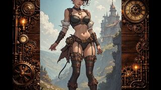 Steampunk Babes Slideshow AI