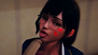 DVA licks cock and gets cum on face
