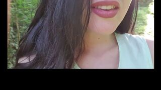 I forgot my panties on the way home so i started masturbating in public