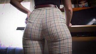 Watching Coworkers Ass In Tight Trousers VPL