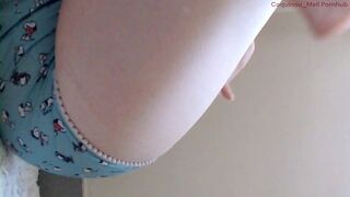 I was reading a book, got horny, touched my pussy and started a delicious masturbation session