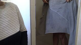 Evil stepmom tells stepson to shower in front of her
