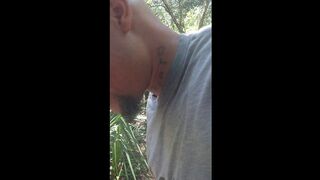 OMG I film while creepy stranger follows me on a public and pulls down my shirt and bra and starts licking and biting my tits until we get caught