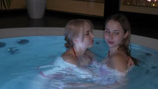I'm Bored, Can I Lick Your Pussy? Two Wet and Horny 19 Year Old Blondes in Bikinis in Hot Lesbian Sex