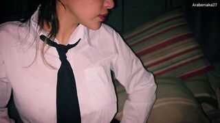 She skips class to have sex with her neighbor, a horny 18-year-old girl