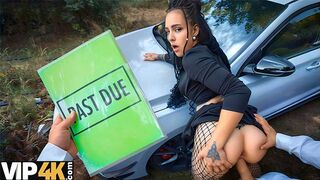 DEBT4k. Watched by having car sex...