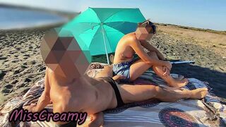 French Teacher Blowjob Student Bull Crowded Beach