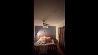 Step Daddy FUCKS ME on Moms Bed while she is Away! His HUGE COCK Pumped So Much Cum Into Me!