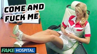 OMG this NURSE is So Fucking Horny she uses a Dating App - Fake Hospital