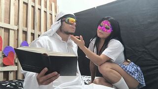 The preacher has sex with a female disciple he just met while evangelizing.
