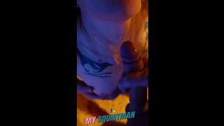 Dirtytalk and cumshot on my boobs after handjob