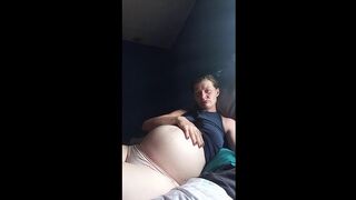 Preggo belly big smoking softcore teasing video 2