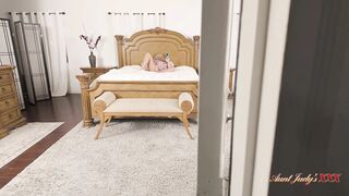 AuntJudysXXX - Your Catch Your Busty Mature Stepmom Maddie Cross Masturbating and She Lets You Join