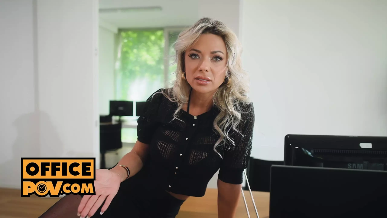 Screwing your hot boss bitch Shalina Devine in horny POV anal sex