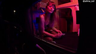 Sex Worker in Lovemobile receiving clients at highway rest area