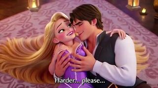 RAPUNZEL & FLYNN RIDER LANTERN TOWER PASSION - Romantic 3D Anime