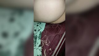 Fucking her on her side and cumming on top of her pussy