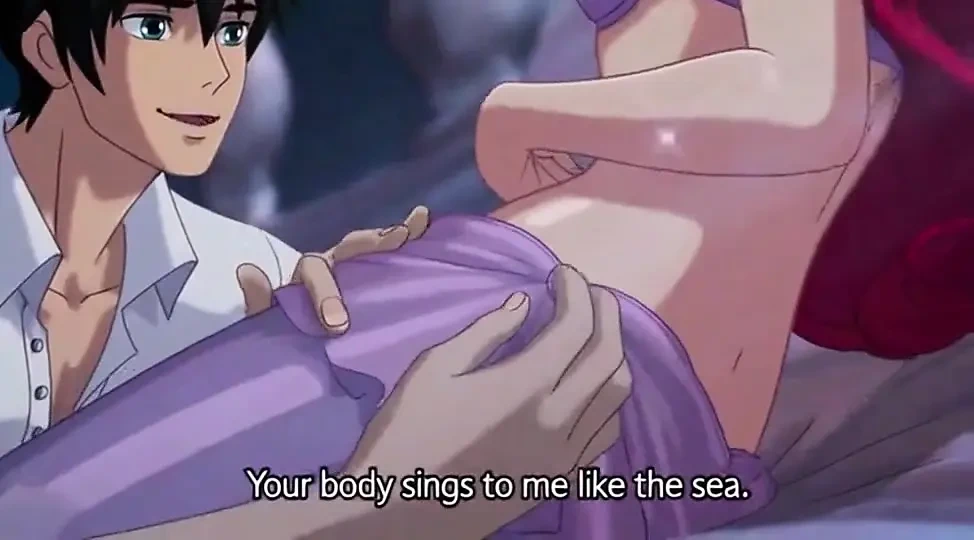 Ariel & Eric moonlit balcony passion - Romantic 3D Anime Love