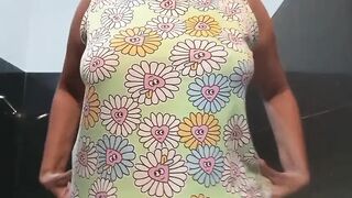 She Plays Her Excited Pussy Well Her Well Excited with in Musterbation in Bath room with bog boobs