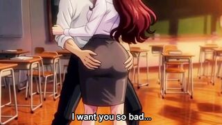 Young student seduced his teacher in extra class when they are alone