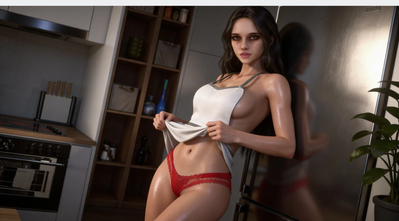 Hot teen cooking very hot for me