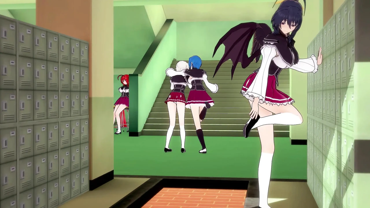 Rias watch Akeno Fucking and Xenovia & Koneko Lesbian Sex - DXD NTR Madness Series