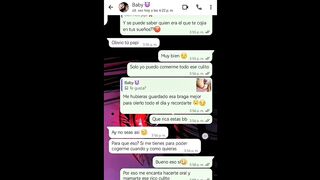 Hot Whatsapp Conversation with My Girlfriend's Ends in Happy Ending - Nati Sweet - Natasha Caseros
