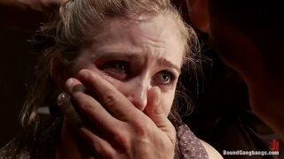 Poor Little American Girl Trapped in Mexico First Gangbang and DP Ever!!!!!!