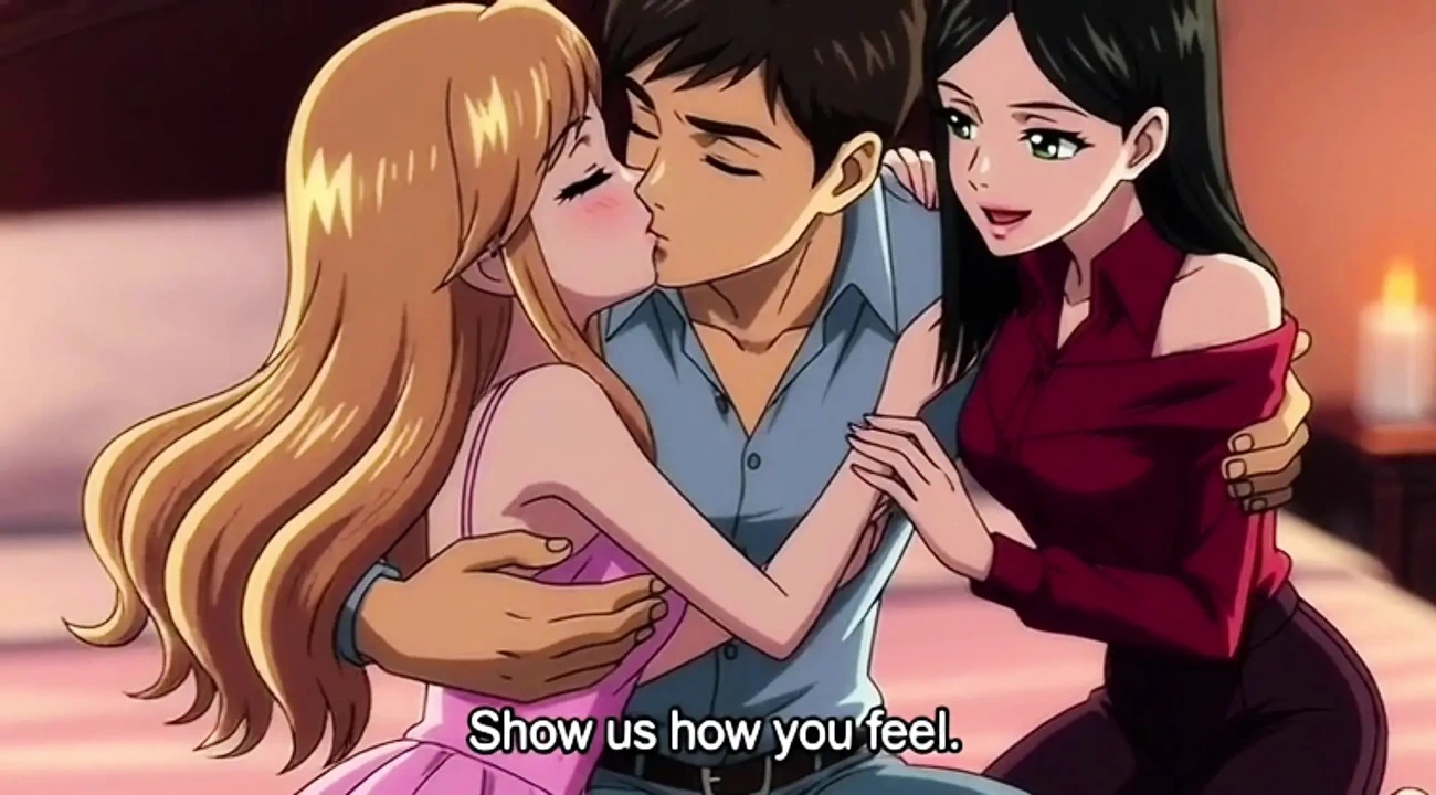 My stepbrother fucked me and my friend alone at home