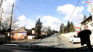 Sweet babe gets a massive ass cumspray after a hard fuck by two cocks