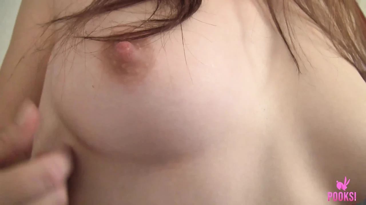 Perky Tits Amira S In White & Dark Striped Socks Plays With Herself!