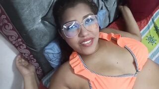 Teen Latina in Bikini Bra Getting Fucked