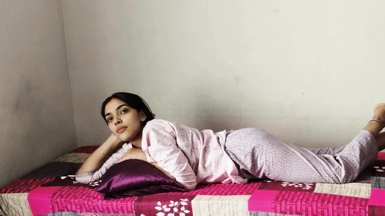 Big Stepsister Came to Share My Bed Full Hindi Sex Vlog