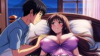 Step sister share bed with step brother in hotel