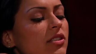 Young Hot Brunette Makes a Hot Blonde MILF Cum