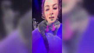 Gothic Ink Queen Destroys ANAL Hole with Massive Strap-On