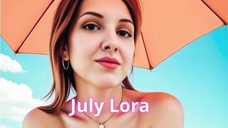 July Lora first time anal