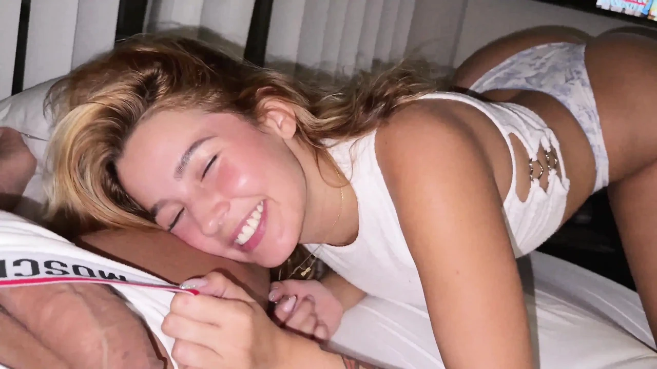 While Agatha Vega Relaxes She Can't Resist Giving a Juicy Blowjob and Licking Christian Clay's Cum