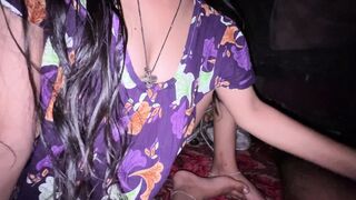 My girlfriend help me to handjob on the hug day